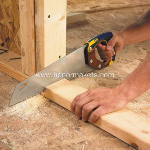 Isunpro 15 inch hand saw The tapered pitch nose on the woodworking saw provides better clearance and stability garden saw